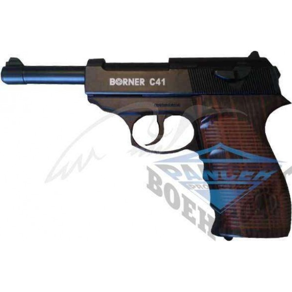 Пистолет пневматический Borner С41 Blowback. Корпус - металл - 3278734