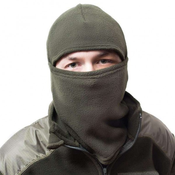 Балаклава флисовая зимняя 130гр/м, Олива - 3288505 Балаклава флисовая зимняя 130гр/м, Олива - 3288505