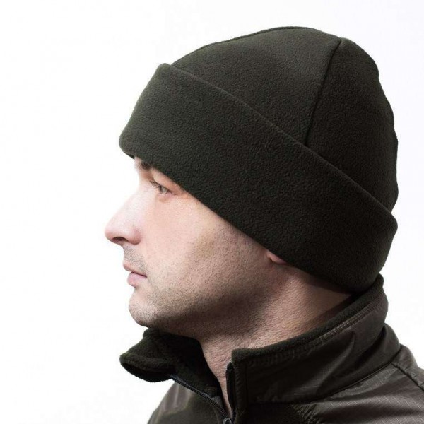 Шапка флисовая двойная с подворотом 260гр/м Оливковый - 3288517 Шапка флисовая двойная с подворотом 260гр/м Оливковый - 3288517