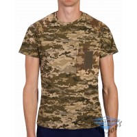 Футболка, ХБ, Пиксель ВСУ с Погоном