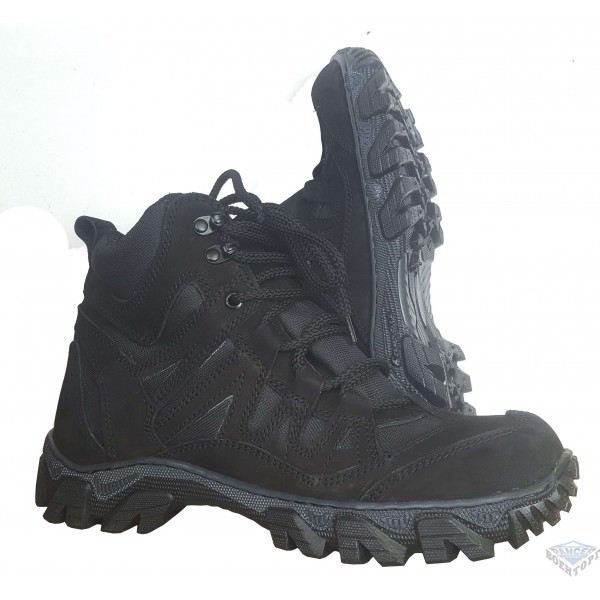 Ботинки тактические Хантер черные нубук - 3290117