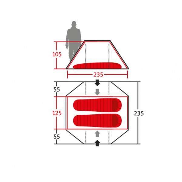 Намет Wechsel Pioneer 2 Unlimited (Green) + килимок надувний 2 шт - 3297978