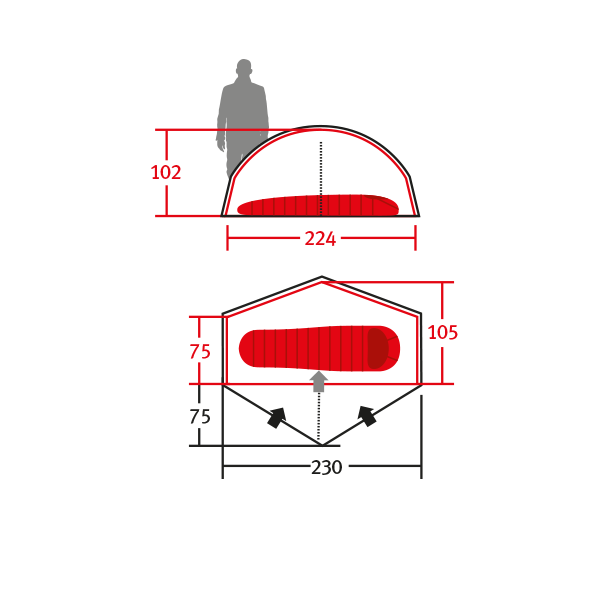 Палатка Wechsel Scout 1 Zero-G (Pear) + коврик надувной 1 шт - 3297979 Палатка Wechsel Scout 1 Zero-G (Pear) + коврик надувной 1 шт - 3297979