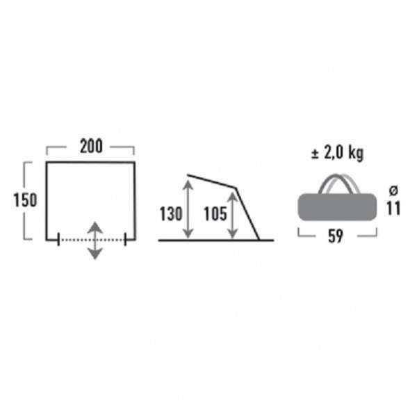 Намет High Peak Evia (Blue/Turquoise) - 3298005 Намет High Peak Evia (Blue/Turquoise) - 3298005