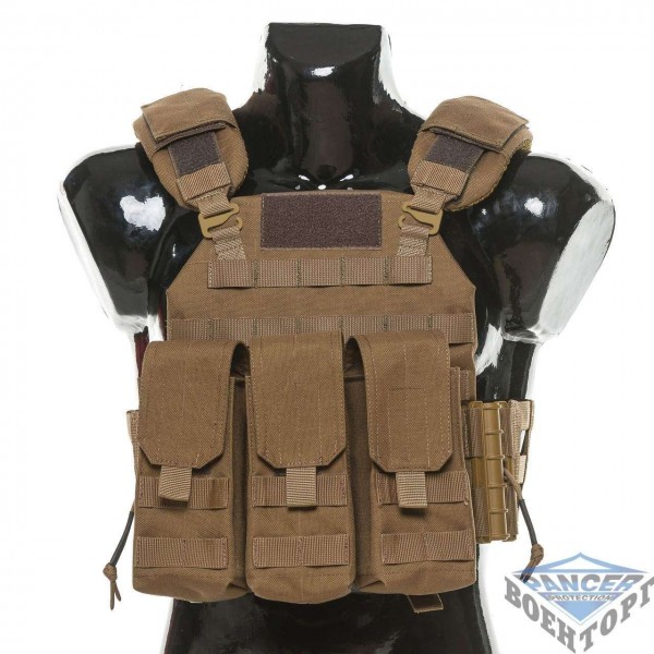 Бронежилет Plastoon Plate Carrier LtC Coyote AK - 3298446