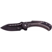 Нож Begg Knives Steelcraft Field Marshall Black silver handle&";black two tone handle