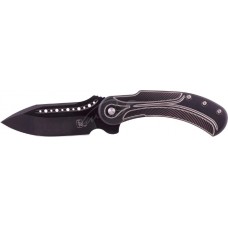 Нож Begg Knives Steelcraft Field Marshall Black silver handle&";black two tone handle