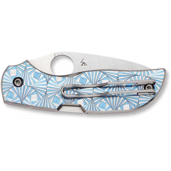 Ніж Spyderco Chaparral Stepped Titanium Blue - 3307641 Ніж Spyderco Chaparral Stepped Titanium Blue - 3307641
