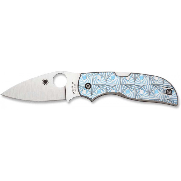 Ніж Spyderco Chaparral Stepped Titanium Blue - 3307641
