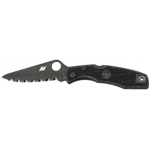 Нож Spyderco Pacific Salt black blade spyderedge - 3308053