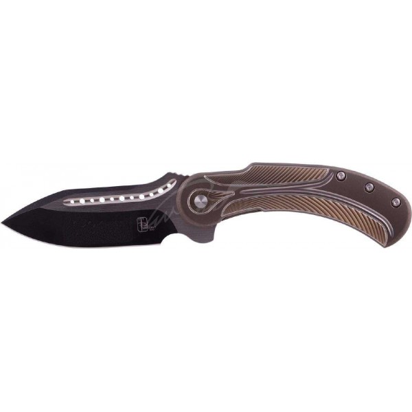 Нож Begg Knives Steelcraft Field MarshallBronze Gold silver handle&";black silver blade - 3308073
