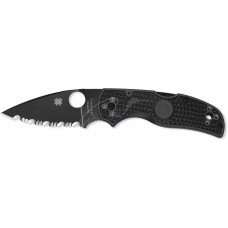 Ніж Spyderco Native 5 Black Blade serrated