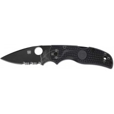 Ніж Spyderco Native 5 Black Blade half serrated