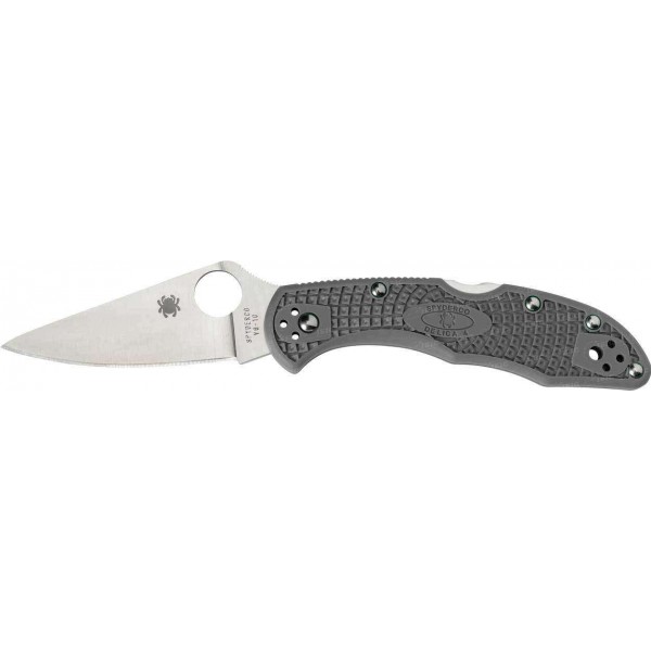 Ніж Spyderco Delica4 Flat Ground Grey - 3308214