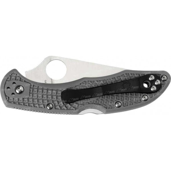 Ніж Spyderco Delica4 Flat Ground Grey - 3308214