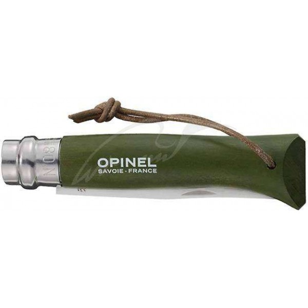 Нож Opinel Trekking №8 Inox. Цвет - зеленый - 3308248 Нож Opinel Trekking №8 Inox. Цвет - зеленый - 3308248
