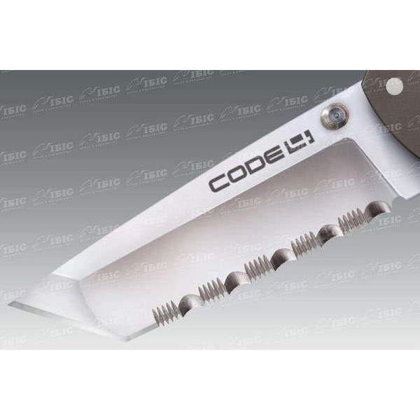 Нож Cold Steel Code 4 Tanto Point Serrated - 3308301