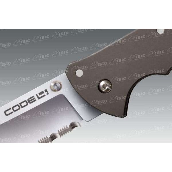 Нож Cold Steel Code 4 Clip Point Serrated - 3308304