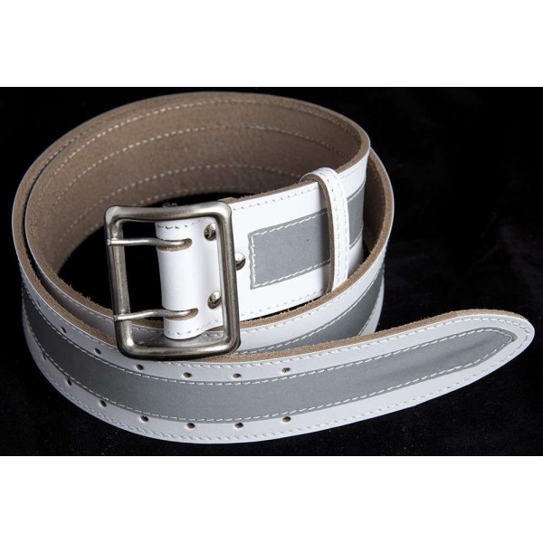 Ремінь білий зі світловідбиваючою смужкою 50 мм - 3364559 Ремінь білий зі світловідбиваючою смужкою 50 мм - 3364559