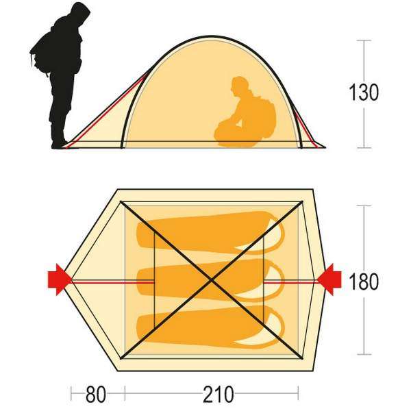 Палатка Ferrino Kalahari 3 Green - 3371998 Палатка Ferrino Kalahari 3 Green - 3371998