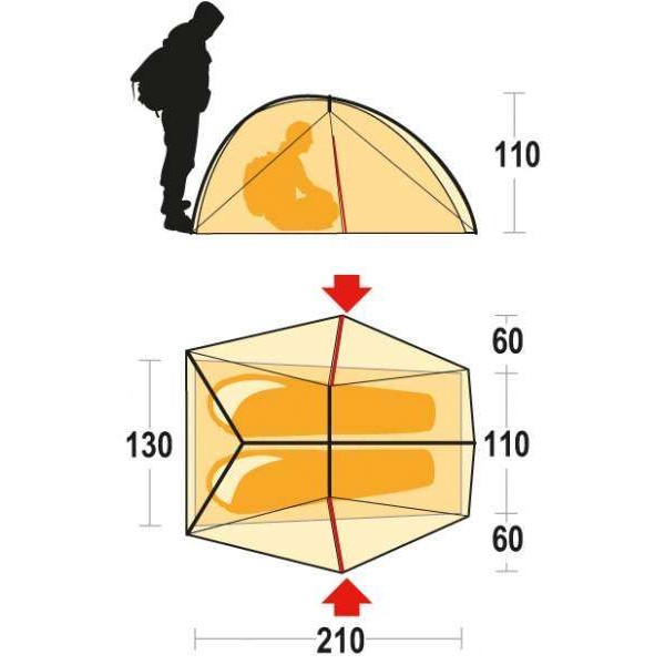 Палатка Ferrino Nemesi 2 (8000) Olive Green - 3371999 Палатка Ferrino Nemesi 2 (8000) Olive Green - 3371999