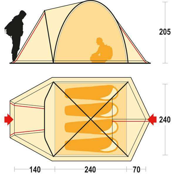 Намет Ferrino Shaba 4 ALU Blue - 3372000