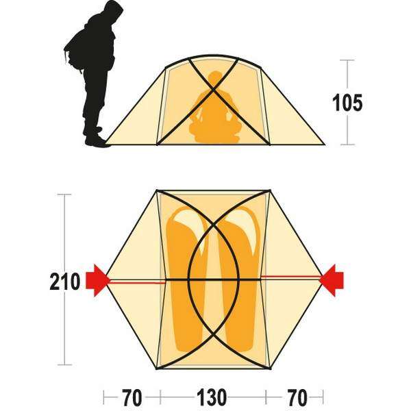 Палатка Ferrino Leaf 2 Red - 3372002 Палатка Ferrino Leaf 2 Red - 3372002