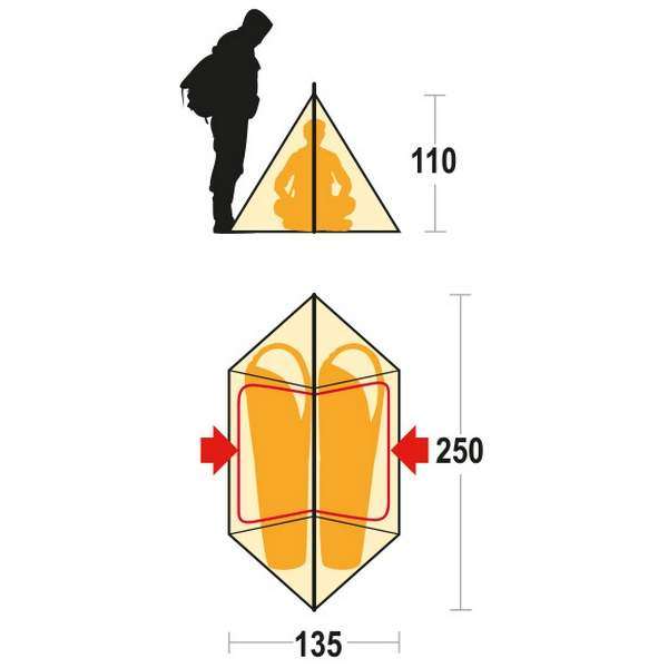Палатка Ferrino MTB 2 Kelly Green - 3372004 Палатка Ferrino MTB 2 Kelly Green - 3372004