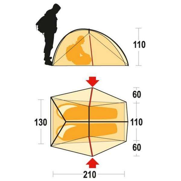 Палатка Ferrino Atrax 2 Olive Green - 3372005 Палатка Ferrino Atrax 2 Olive Green - 3372005