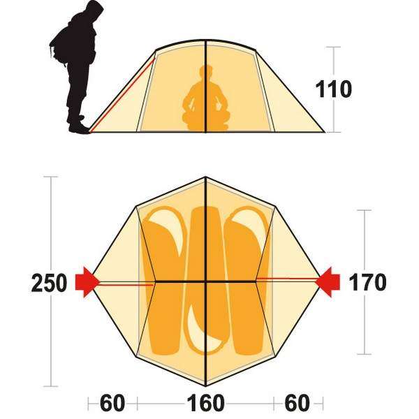 Намет Ferrino Ardeche 3 Green - 3372036 Намет Ferrino Ardeche 3 Green - 3372036