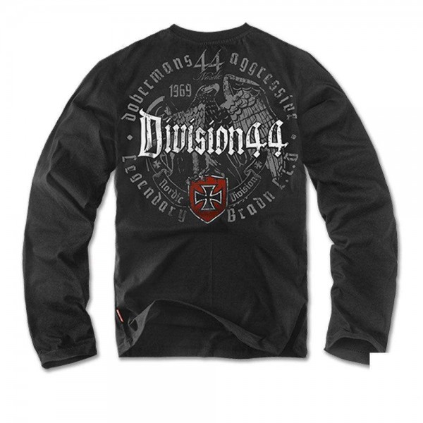 Футболка лонгслів Dobermans Aggressive Division 44 v1 Black - 3375944