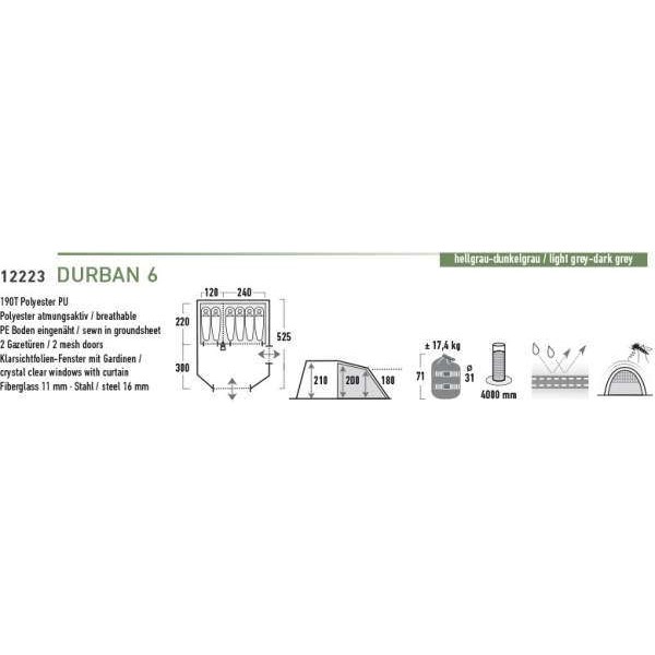 Палатка High Peak Durban 6 Gray - 3375988 Палатка High Peak Durban 6 Gray - 3375988