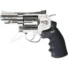 Револьвер пневматический ASG Dan Wesson 2,5’’ Silver. Корпус - металл