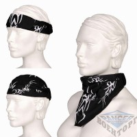 Бандана-повязка 101Inc Tribal in black