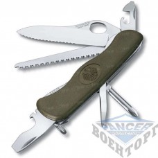 Нож Victorinox 0.8461.MW4DE Military ц: оливковый