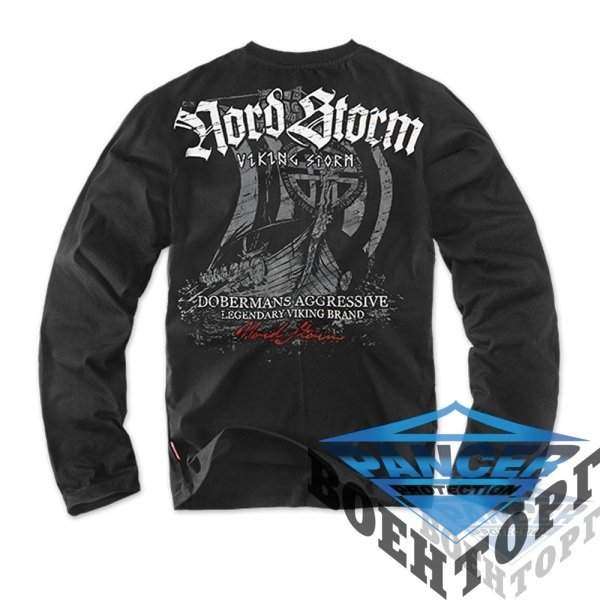 Футболка лонгслив Dobermans Aggressive Nord Storm v3 Black - 3376508
