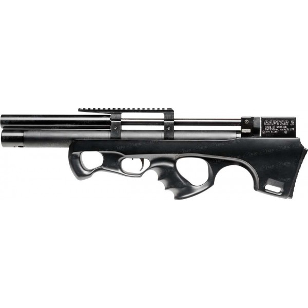 Винтовка пневматическая Raptor 3 Compact Plus PCP кал. 4,5 мм. Цвет - черный (чехол в комплекте) - 3376702 Винтовка пневматическая Raptor 3 Compact Plus PCP кал. 4,5 мм. Цвет - черный (чехол в комплекте) - 3376702