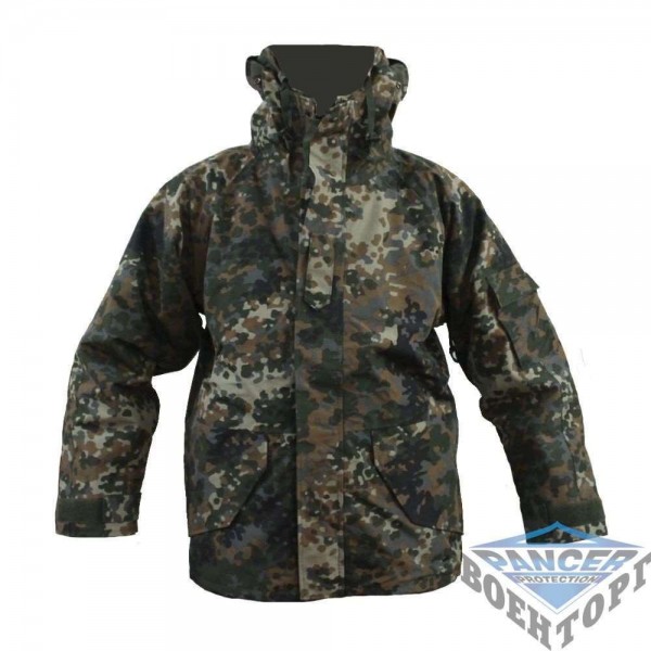 Куртка MIL-TEC ветро-влагозащитная с флисовой подстежкой Flecktarn - 3376867