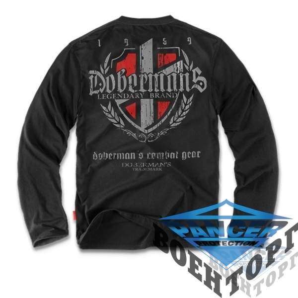 Футболка лонгслів Dobermans Aggressive Shield Black Футболка лонгслів Dobermans Aggressive Shield Black - 3376907