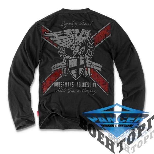 Футболка лонгслів Dobermans Aggressive Nordic Division v5 Black - 3376913