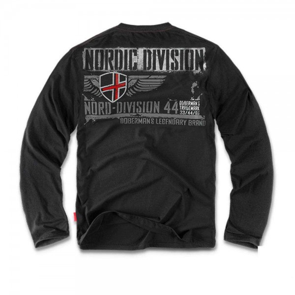 Футболка лонгслів Dobermans Aggressive Nordic Division v3 Black - 3376915