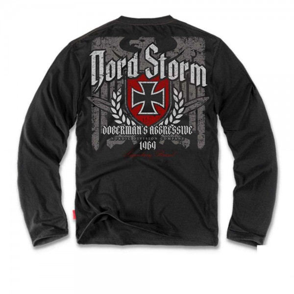 Футболка лонгслів Dobermans Aggressive Nord Storm v1 Black - 3376917