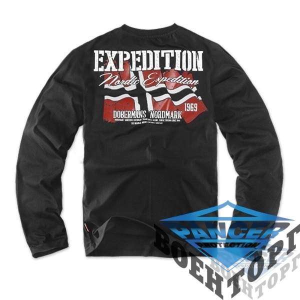 Футболка лонгслив Dobermans Aggressive Expedition Black - 3376920