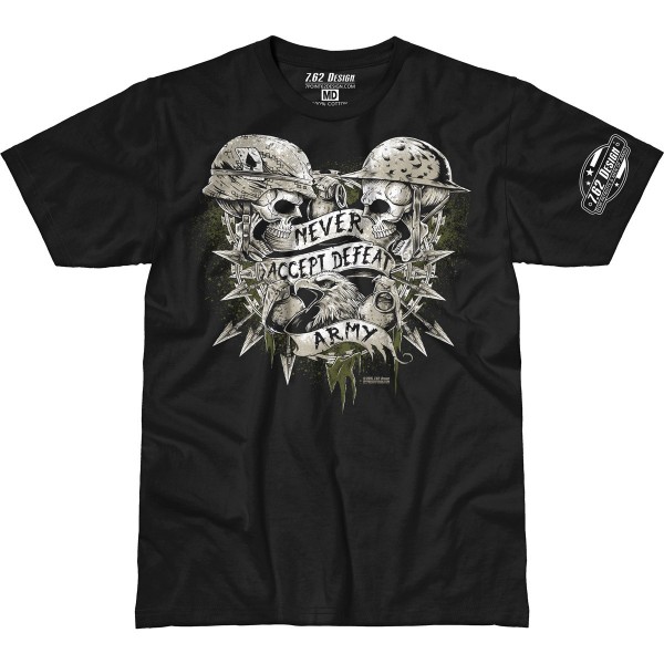 Футболка 7.62 Army Never Accept Defeat Black - 3376999 Футболка 7.62 Army Never Accept Defeat Black - 3376999