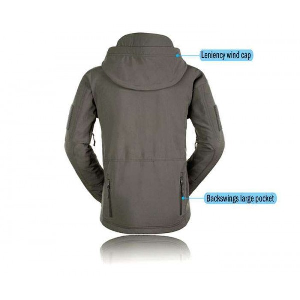 Куртка Soft Shell PAN TAC зимняя черная с флис кофтой - 3565739 Куртка Soft Shell PAN TAC зимняя черная с флис кофтой - 3565739