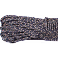 Паракорд Type III 550, Зелено-чорний з коричневою ниткою 10м