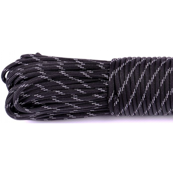 Паракорд світловідбиваючий, Чорний 10м - 3391946
