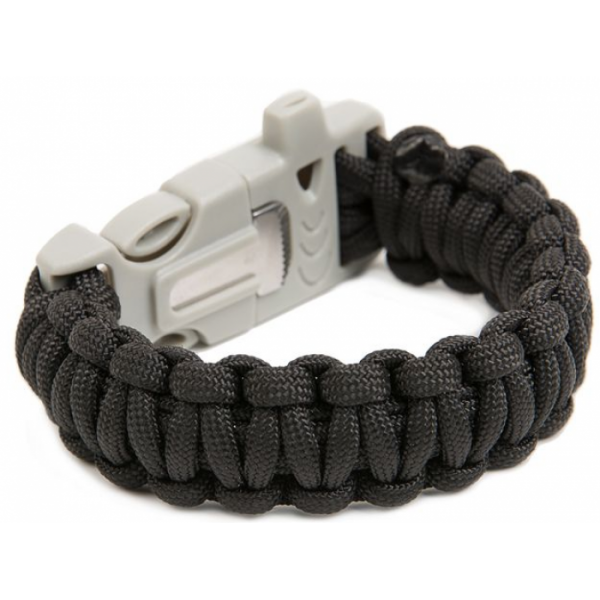 Браслет з паракорда, плетіння Кобра зі свистком і кресалом - 3391961