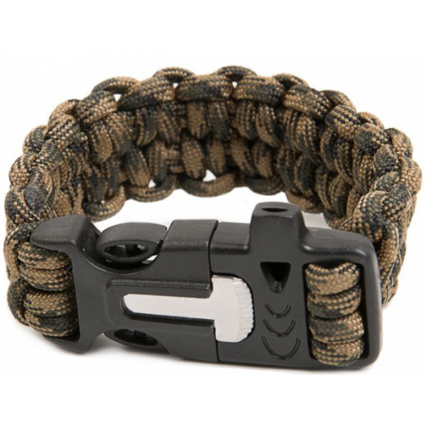 Быстрорасплетающийся браслет виживання, плетіння Петлі зі свисток і кресалом - 3391967