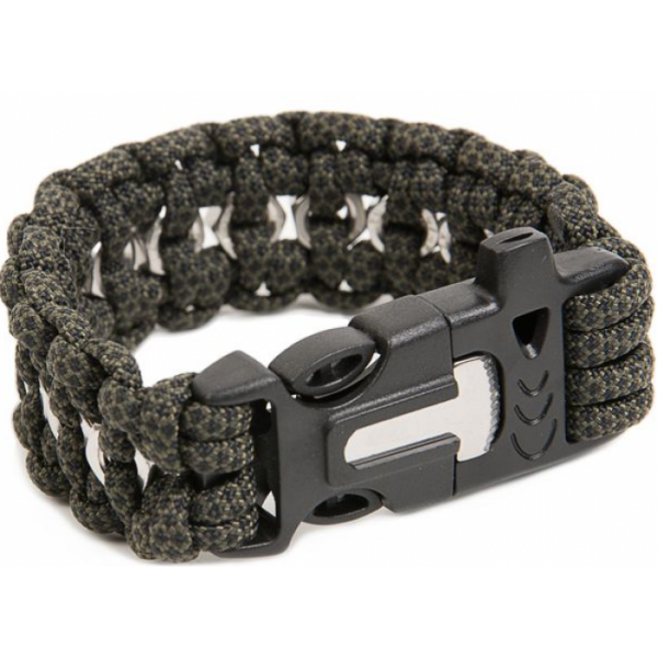 Браслет з паракорда, плетіння Гайки зі свистком і кресалом - 3391969